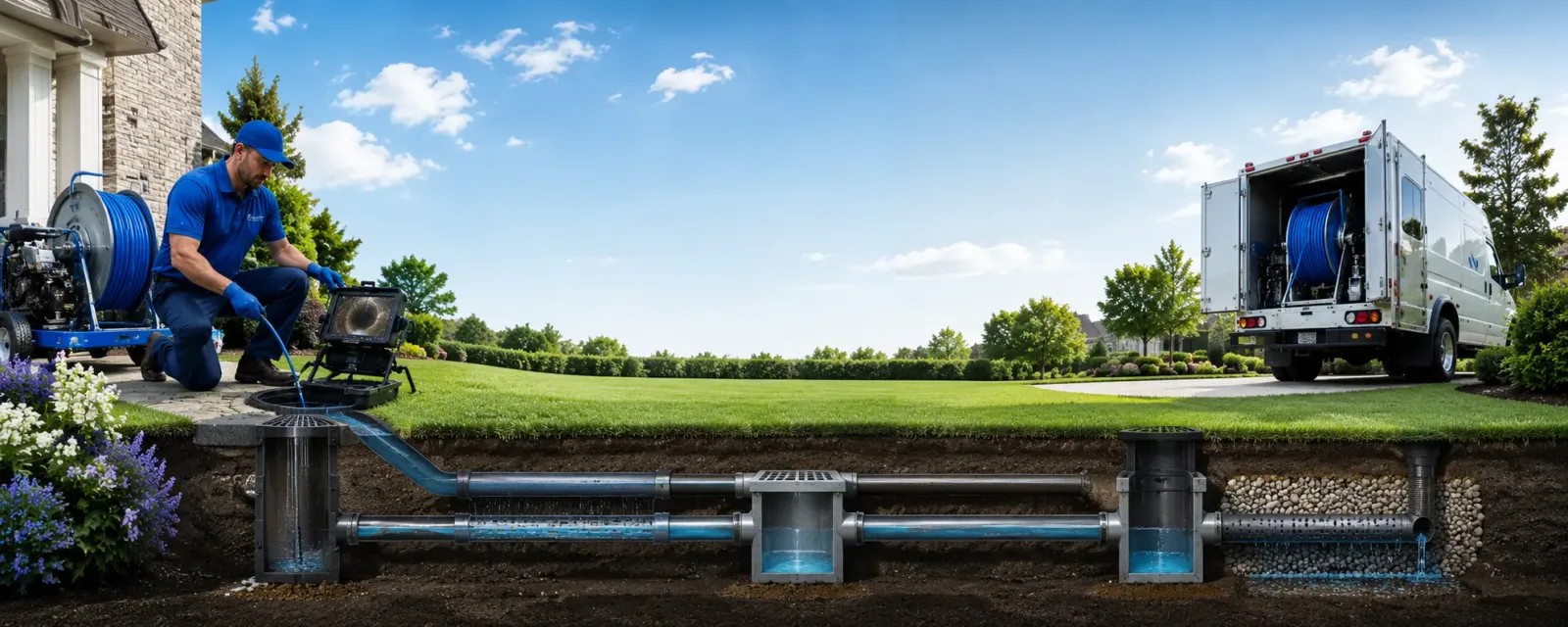 Outdoor drain cleaning information for Mead, OK